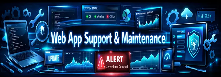 web app support and maintenance services